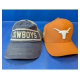 (2) Cowboys & Longhorns Baseball Caps
