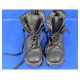 (1) Black Lace-Up Ankle Boots