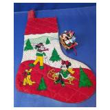 (2) Disney Christmas Stocking & Ornament