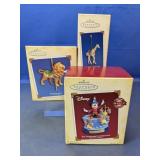 (3)Hallmark Disney & Carousel Rides Ornament Lot