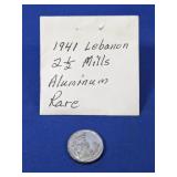 (1) Lebanon 2ï¿½ Piastres Coin ï¿½ Aluminum