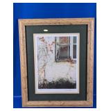 Tony Casper "Red Ivy Window" Signed Art Print