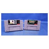 SNES Game Cartridges Mixed Titles