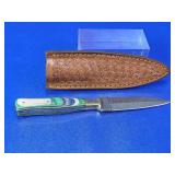 Handcrafted Damascus Steel Boot Knife