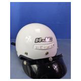 HJC White Motorcycle Helmet w/ Tinted Visor