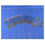 (20+) Ornate Stainless Steel Flatware Set