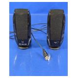 (2) Logitech S-00038 USB Desktop Speakers