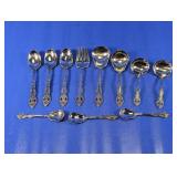 (11) Ornate Stainless Steel Serving Utensils