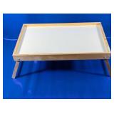 (1) Wooden Folding Bed Tray Table