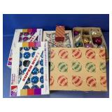 (5)Vintage Woolworth & George Franke Ornament Lot