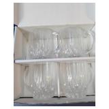 (4) Cut Glass Mugs Set