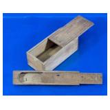 (2) Wooden Sliding Lid Boxes