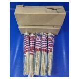 (3) Bulk Lot of Small Handheld American Flags