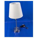 (1) Brushed Metal Table Lamp