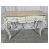 Distressed French Provincial Console Desk