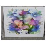 Abstract Floral Dreams on Canvas