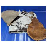 Cowhide Leather Hide Pieces Lot