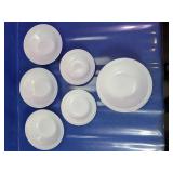 Assorted White Ceramic Serving Bowls