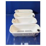 (4)Self-Watering Planter Rectangles Lot