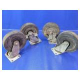 Set of 4 Faultless Swivel Plate Casters