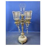 Ornate 5-Light Silver-Tone Candelabra