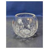 Vintage Cut Crystal Rose Bowl