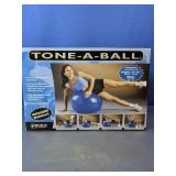 Tone-A-Ball 65cm Exercise Ball w/Pump