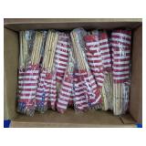Bulk Lot of Small American Stick Flags