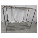 Industrial Chrome Wire 2-Tier Shelving