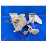 Set of 4 Assorted Boat Propellers