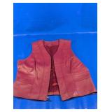 (1) Burgundy Leather Vest