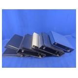 (9) Blue Professional 3-Ring Binders