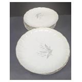 (10) Kaysons Golden Rhapsody Fine China Saucers