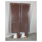 (2)Severe Weather Exterior Shutters Duo