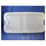 (1) Sterilite Clear Plastic Storage Bin with