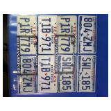 Texas License Plates and Frames Set