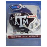 Johnny Manziel Autographed Mini Helmet