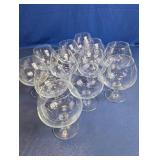 (12) Clear Crystal Goblets