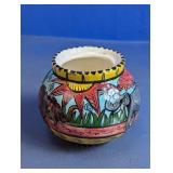 (1) R Sheka Hand-Painted Ceramic Vase