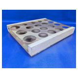 Wooden Drilled Hole Tray Insert