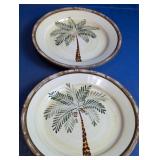 Ceramic Palm Tree Plates