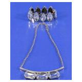 Crystal-Style Necklace and Bracelet