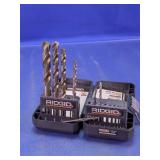 Ridgid Drill Bit Sets in Plastic Cases