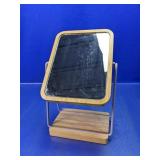 Wood Framed Tabletop Vanity Mirror