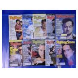 (10)Vintage 1980s Rolling Stone Magazine Lot