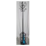 Metal Coat Rack With Umbrella Stand Base