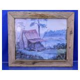(1) Volern Framed Cottage Art Print