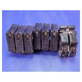Assorted Electrical Circuit Breakers Lot