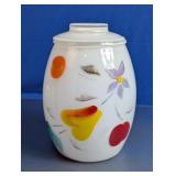 Hand-Painted Glass Jar w/ Lid