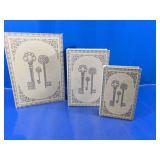 (3) Decorative Book Storage Boxes